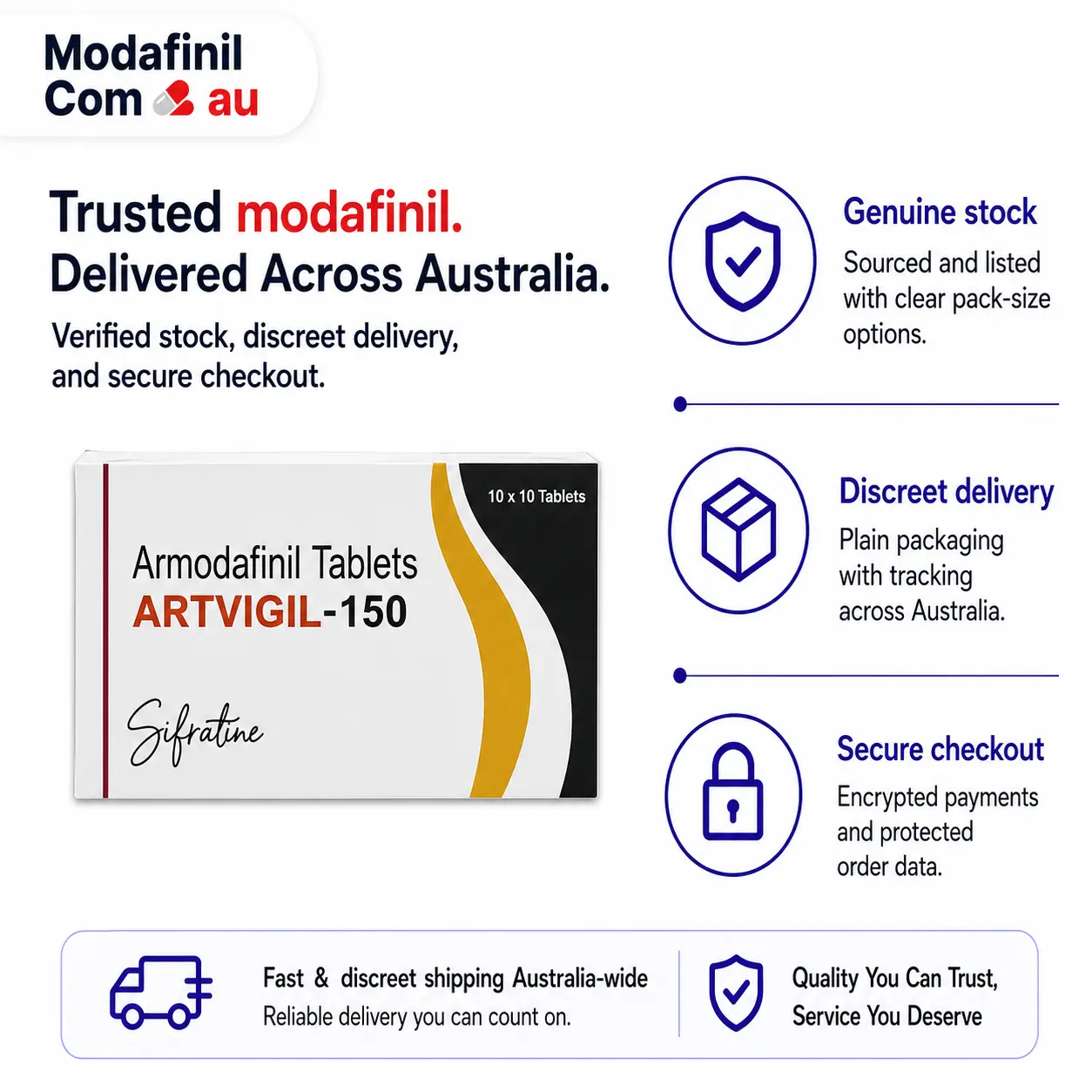 Artvigil 150mg – Armodafinil 150 mg