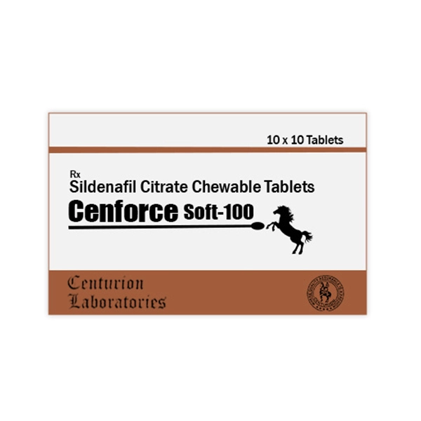 Cenforce Soft 100mg - Sildenafil Citrate - Chewable