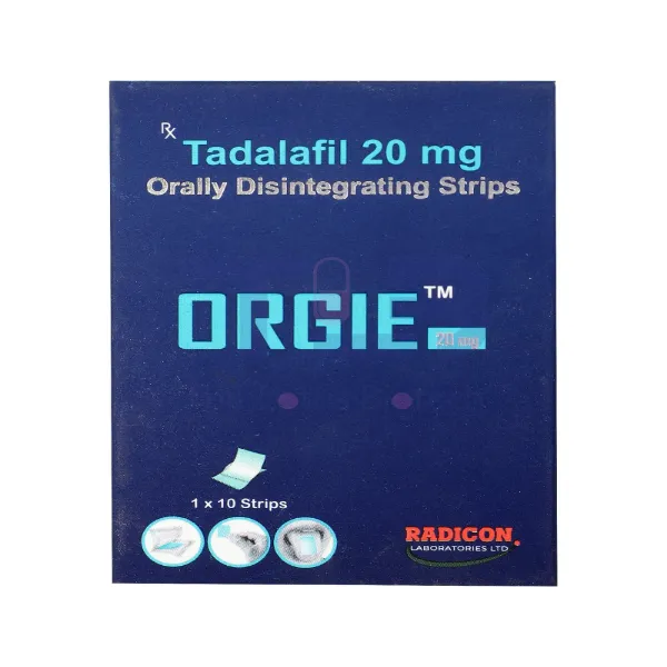Orgie 20mg - Orally Disintegrating Strips Tadalafil