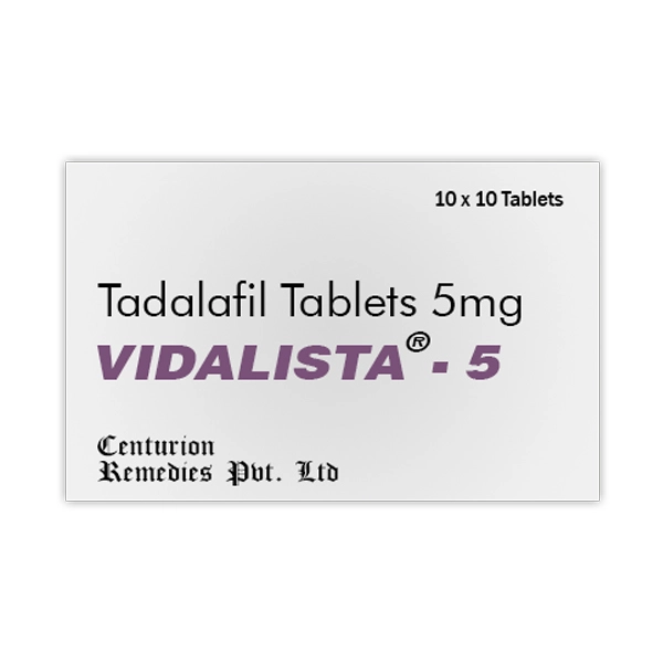 Vidalista 5mg - Tadalafil 5mg
