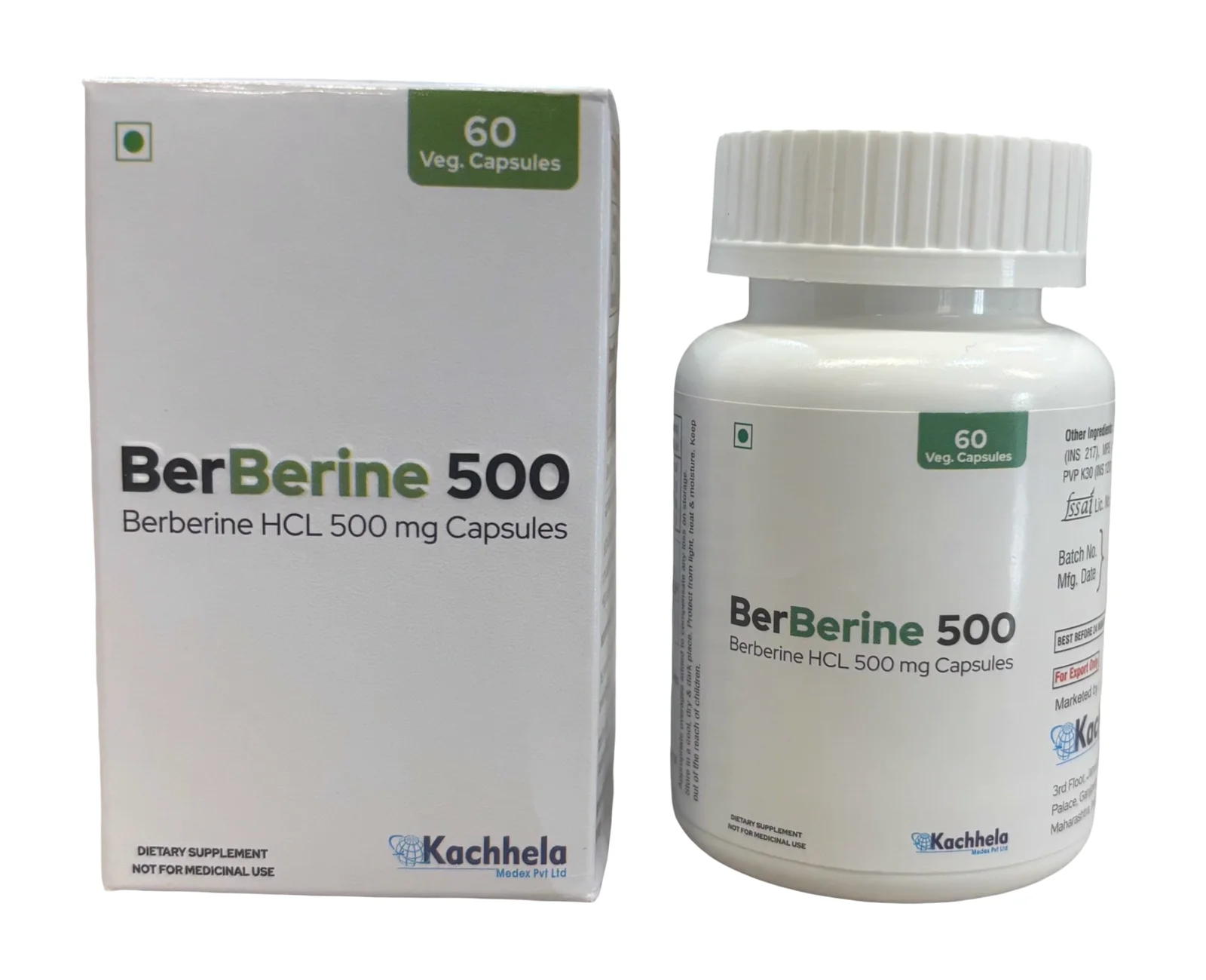 Berberine 500mg Capsules